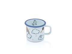 Cana Metalac Unicorn, Email, 370ml, 8cm, Graphics