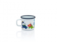Cana Metalac Dino, Email, 370ml, 8cm, Graphics