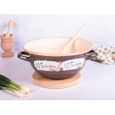 Bol din email fara capac Metalac Bakery, 28cm, 5l, Graphics