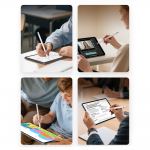 Stylus Pen Metapen A8 compatibil cu diferite tablete iPad, Autonomie 10h, Incarcare USB-C, Alb 6 - lerato.ro