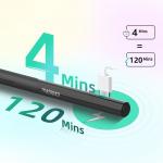 Stylus pen activ Metapen D1 compatibil cu iPad / iPad Mini / iPad Pro, Autonomie 8h, Bluetooth, USB-C, Negru 3 - lerato.ro