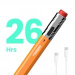 Stylus pen activ Metapen Air8 Pro X compatibil cu iPad / iPad Mini / iPad Pro, Autonomie 26h, USB-C, Portocaliu 9 - lerato.ro