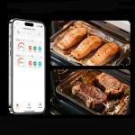 Termometru de bucatarie Meatmeet X Pro, Afisaj digital, Bluetooth, WiFi, IP69, Negru 7 - lerato.ro