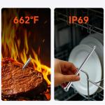 Termometru de bucatarie Meatmeet S Pro, Afisaj digital, Bluetooth, WiFi, IP69, Gri 5 - lerato.ro