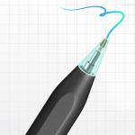 Stylus pen activ Metapen A8 compatibil cu diferite tablete / telefoane, Autonomie 10h, Indicator LED, USB-C, 2 varfuri de schimb incluse, Negru 3 - lerato.ro