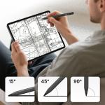 Stylus pen activ Metapen A8 compatibil cu diferite tablete / telefoane, Autonomie 10h, Indicator LED, USB-C, 2 varfuri de schimb incluse, Negru 6 - lerato.ro