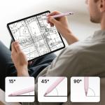 Stylus pen activ Metapen A8 V4 compatibil cu tablete iPad, Autonomie 10h, Indicator LED, Palm Rejection, USB-C, 2 varfuri de schimb incluse, Roz 6 - lerato.ro