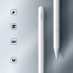 Creion Stylus Pen Metapen A12 compatibil cu Apple iPad, Palm Rejection, Bluetooth, USB-C, Alb 13 - lerato.ro