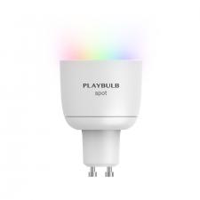 Becuri smart WiFi, Set 3 becuri Smart LED MiPow Playbulb Spot, RGB, Bluetooth 4.0, 4W, 300 lm, 3000K, GU10, Control aplicatie, Alb, lerato.ro