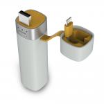 Baterie externa MiPow Power Tube 3000mAh, Incarcare prin USB-A integrat, Cablu Lightning pentru incarcarea dispozitivelor, Gri 5 - lerato.ro