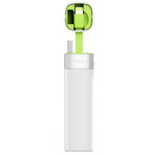 Baterie externa MiPow Power Tube 3000mAh, Incarcare prin USB-A integrat, Cablu Lightning pentru incarcarea dispozitivelor, Alb