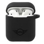 Carcasa Mini Morris Silicone Collection compatibila cu Apple AirPods 1/2, Negru 3 - lerato.ro