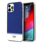 Carcasa Mini Morris Stripe Collection compatibila cu iPhone 12 Pro Max, Navy Blue 4 - lerato.ro