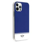 Carcasa Mini Morris Stripe Collection compatibila cu iPhone 12 Pro Max, Navy Blue 5 - lerato.ro