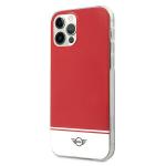 Carcasa Mini Morris Stripe Collection compatibila cu iPhone 12 Pro Max, Rosu 3 - lerato.ro