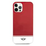 Carcasa Mini Morris Stripe Collection compatibila cu iPhone 12 Pro Max, Rosu 2 - lerato.ro