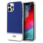 Carcasa Mini Morris Stripe Collection compatibila cu iPhone 12/12 Pro, Navy Blue 4 - lerato.ro