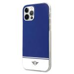 Carcasa Mini Morris Stripe Collection compatibila cu iPhone 12/12 Pro, Navy Blue 3 - lerato.ro