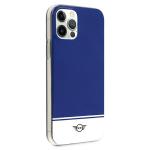 Carcasa Mini Morris Stripe Collection compatibila cu iPhone 12/12 Pro, Navy Blue 5 - lerato.ro