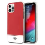 Carcasa Mini Morris Stripe Collection compatibila cu iPhone 12/12 Pro, Rosu 4 - lerato.ro