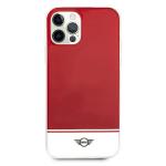 Carcasa Mini Morris Stripe Collection compatibila cu iPhone 12/12 Pro, Rosu 2 - lerato.ro