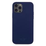 Carcasa Mini Morris Tone On Tone compatibila cu iPhone 12/12 Pro, Navy Blue 2 - lerato.ro