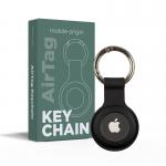 Husa de protectie tip breloc Mobile Origin Key Chain compatibila cu Apple AirTag Negru 3 - lerato.ro