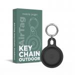 Husa de protectie tip breloc Mobile Origin Outdoor Key Chain compatibila cu Apple AirTag Black 3 - lerato.ro