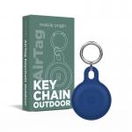 Husa de protectie tip breloc Mobile Origin Outdoor Key Chain compatibila cu Apple AirTag Blue 3 - lerato.ro