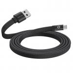 Cablu pentru incarcare si transfer de date Mobile Origin Magnetic Flat Patented, USB/USB-C, 27W, 1m, Negru 2 - lerato.ro