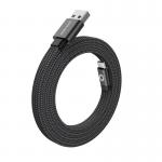 Cablu pentru incarcare si transfer de date Mobile Origin Magnetic Flat Patented, USB/USB-C, 27W, 1m, Negru 9 - lerato.ro