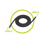 Cablu pentru incarcare si transfer de date Mobile Origin Magnetic Flat Patented, 2x USB-C, 60W, 1m, Negru 4 - lerato.ro