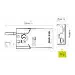 Incarcator retea GaN Mobile Origin Slim MO16, USB/USB-C, 30W, Alb 6 - lerato.ro