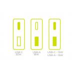 Incarcator retea GaN Mobile Origin Slim MO16, USB/USB-C, 30W, Alb 3 - lerato.ro