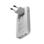 Incarcator retea Mobile Origin GaN 3, USB, 2x USB-C, 65W, Design slim, Alb 4 - lerato.ro