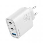Incarcator retea Mobile Origin MO13, GaN, USB, 2x USB-C, 40W, Alb 2 - lerato.ro