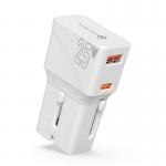 Incarcator retea tip adaptor Mobile Origin Travel, EU/US/UK/AU, 25W, USB/USB-C, Alb 11 - lerato.ro