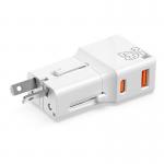 Incarcator retea tip adaptor Mobile Origin Travel, EU/US/UK/AU, 25W, USB/USB-C, Alb 15 - lerato.ro