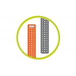 Curea magnetica Mobile Origin compatibila cu Apple Watch 49 / 46 / 45 / 44 / 42 mm, Gri / Portocaliu 7 - lerato.ro