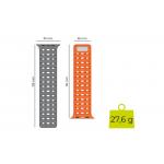 Curea magnetica Mobile Origin compatibila cu Apple Watch 49 / 46 / 45 / 44 / 42 mm, Gri / Portocaliu 10 - lerato.ro
