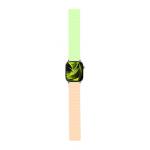 Curea magnetica Mobile Origin II compatibila cu Apple Watch 49 / 46 / 45 / 44 / 42 mm, Pink / Light Green 5 - lerato.ro