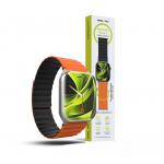 Curea magnetica Mobile Origin II compatibila cu Apple Watch 49 / 46 / 45 / 44 / 42 mm, Portocaliu / Negru 5 - lerato.ro