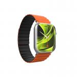 Curea magnetica Mobile Origin II compatibila cu Apple Watch 49 / 46 / 45 / 44 / 42 mm, Portocaliu / Negru 4 - lerato.ro