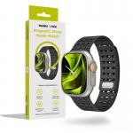 Curea magnetica Mobile Origin compatibila cu Apple Watch 49 / 46 / 45 / 44 / 42 mm, Negru 3 - lerato.ro