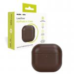 Carcasa din piele Mobile Origin compatibila cu AirPods 4, Maro 4 - lerato.ro