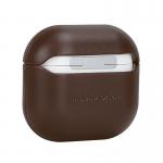 Carcasa din piele Mobile Origin compatibila cu AirPods 4, Maro 6 - lerato.ro
