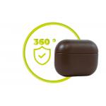 Carcasa din piele Mobile Origin compatibila cu AirPods Pro 2, Maro 13 - lerato.ro