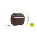 Carcasa din piele Mobile Origin compatibila cu AirPods Pro 2, Maro 5 - lerato.ro