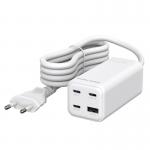 Incarcator retea Mobile Origin MultiHub GaN, 100W, 3A, 3xUSB-C, 1xUSB-A, Alb 2 - lerato.ro