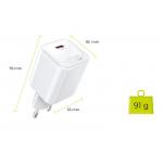 Incarcator retea Mobile Origin GaN, 67W, 3A, 1xUSB-C, Fast Charging, Alb 3 - lerato.ro